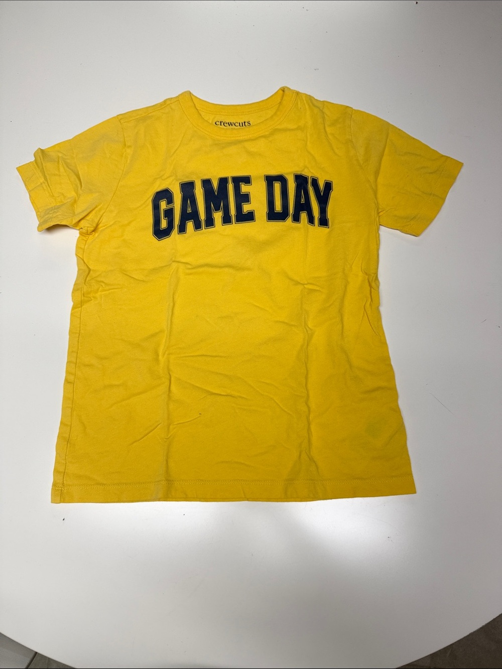 Crewcuts Yellow "GAME DAY" Short Sleeve Tee